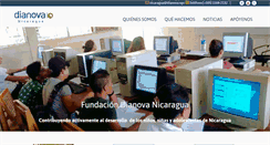 Desktop Screenshot of dianovanicaragua.org.ni