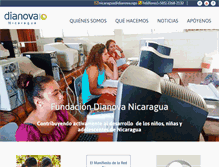 Tablet Screenshot of dianovanicaragua.org.ni